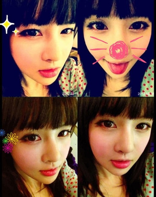 T Ara Boram S Self Camera Changed Face Kpopstarz