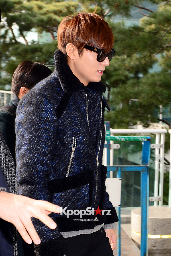 Lee Min Ho at Incheon Airport Departing to Singapore - Dec 16, 2013