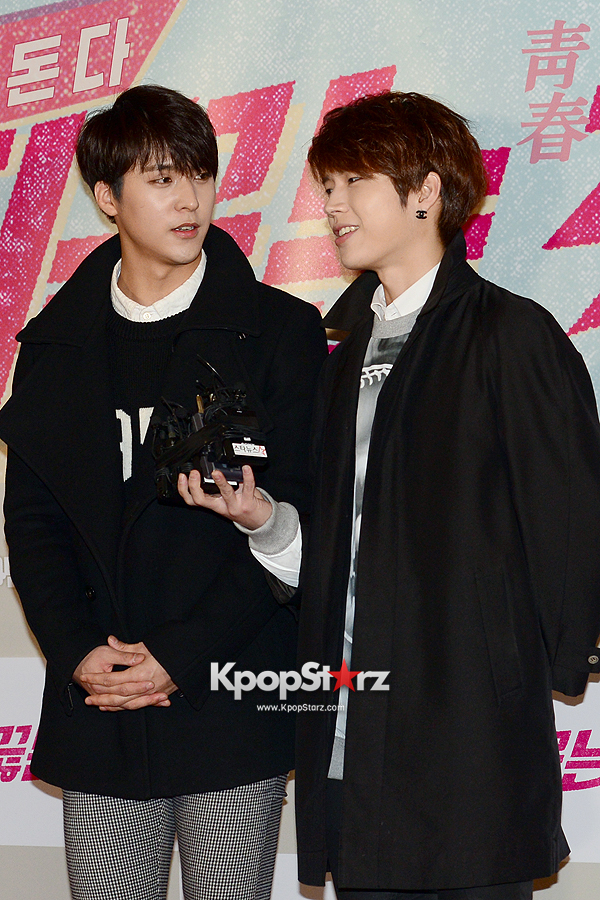 Beast's Son Dong Woon and Infinite's Woo Hyun at the VIP Premiere of