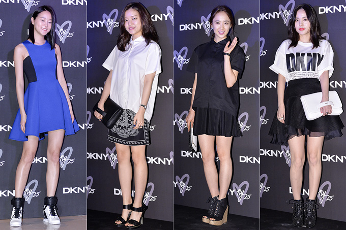 Kang Seung Hyun Go Ah Sung Kim Min Jung And Min Hyo Rin Attend Dkny 25th Anniversary Fashion Show March 27 14 Photos Kpopstarz