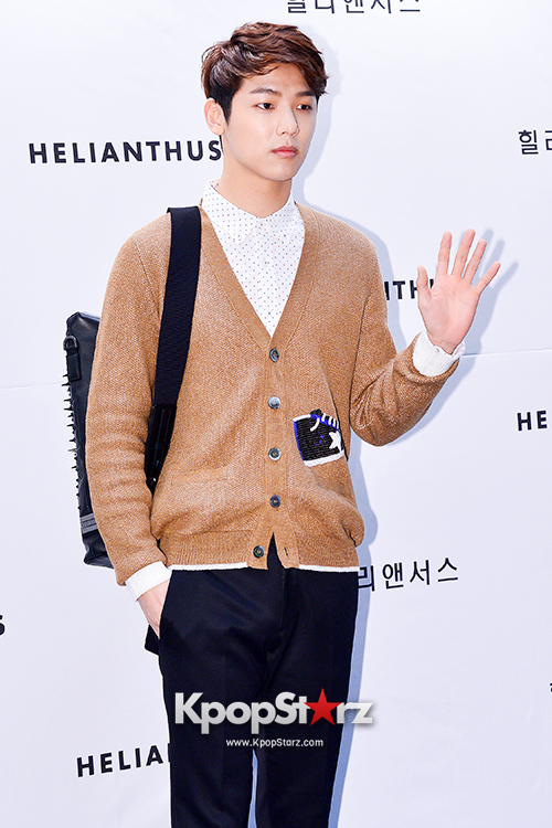 CNBLUE's Kang Min Hyuk and Lee Jung Shin Attend Helianthus 2014 S/S ...