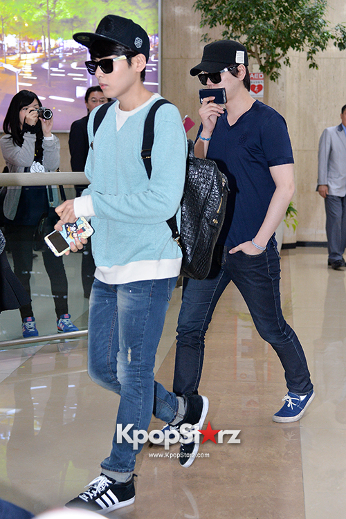 Super Junior M At Gimpo International Airpor After Attending The