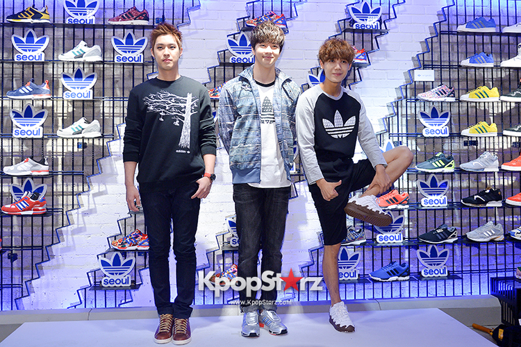 MBLAQ's Seungho, Thunder and Mir Attend Adidas Originals Flagship Store