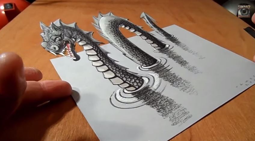 How To Draw A 3D Loch Ness Monster | KpopStarz