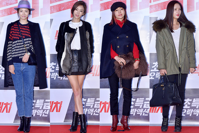 Lee Yeon Hee G Na Hwang Shin Hye And Hwang Jung Eum At Big Match Vip Movie Premiere Nov 24 14 Photos Kpopstarz