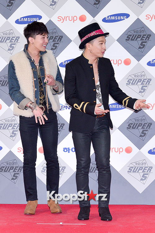 GD X Taeyang at SBS Gayo Daejun Photo Wall - Dec 21, 2014 [PHOTOS