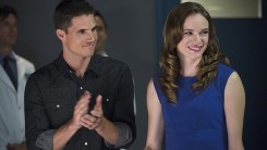 Robbie Amell and Danielle Panabaker