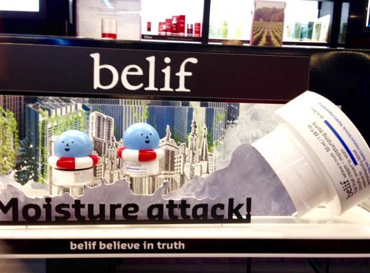 Belif display at Sephora in NYC