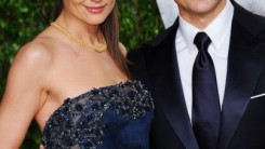 Katie Holmes and Tom Cruise at the 2012 Vanity Fair Oscar Party.