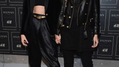 Kendall Jenner and Gigi Hadid at the BALMAIN X H&M Collection launch.