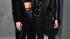 Kendall Jenner and Gigi Hadid attend the BALMAIN X H&M Collection Launch on October 20, 2015 in New York City.