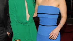 Rose Leslie and Emilia Clarke at the premiere of HBO's 'Game Of Thrones' Season 3.