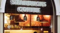 A Starbucks shop in the UK.