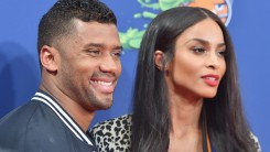 Russell Wilson and Ciara at the Nickelodeon Kids' Choice Sports Awards 2015.