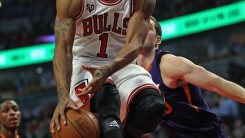 Derrick Rose at the Phoenix Suns vs Chicago Bulls game last December 7.