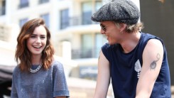 Lily Collins and Jamie Campbell Bower in 2013.