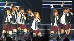 AKB48 perform during the MTV Video Music Aid Japan June 25, 2011 in Chiba, Japan.