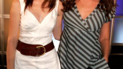 PASADENA, CA - JULY 17: Actresses Alexis Bledel (L) and Lauren Graham from the series 'Gilmore Girls' attend the 2006 Summer Television Critics Association Press Tour for the The CW Network at the Ritz-Carlton Huntington Hotel on July 17, 2006 in Pasadena