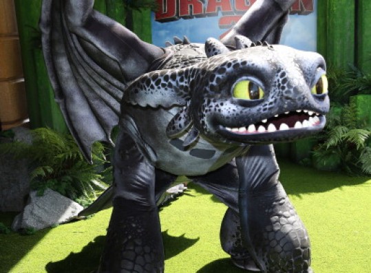  'Toothless' the Dragon attends the UK Gala Screening of 'How To Train Your Dragon 2' in 3D at Vue West End on June 22, 2014 in London, England