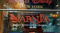 'The Chronicles Of Narnia' window display is seen at the Disney Store on November 19, 2005 in New York City