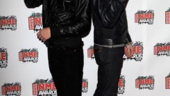  Alex Turner and Miles Kane of The Last of the Shadow Puppets arrive to attend the Shockwaves NME Awards 2009 at the o2 Brixton Academy on February 25, 2009 in London, England. 