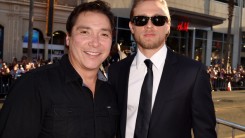 Actor Benito Martinez (L) and Charlie Hunnam arrive at the season 7 premiere screening of FX's 'Sons of Anarchy' at the Chinese Theatre on September 6, 2014 in Los Angeles, California.