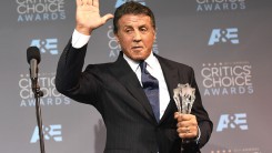  Actor Sylvester Stallone, winner of Best Supporting Actor for 'Creed', poses in the press room during the 21st Annual Critics' Choice Awards at Barker Hangar on January 17, 2016 in Santa Monica, California. 