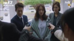 Still image from the closing scene of “The K2” episode 12 when Yoo-Jin admitted that Anna is his husband’s daughter.