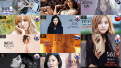 Female Kpop Artists on TC Candler's Most Beautiful Faces List 2016