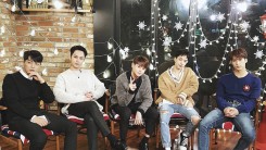 BEAST in their Christmas photo from their own agency Around US Entertainment founded on Dec. 15, 2016.