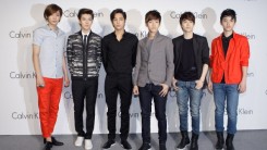 EXO attend the Calvin Klein Collection Hosts a special one-night exhibition entitled 'Infinite Loop' organized by the New Museum of Contemporary Art at the Seoul Railway Station on May 24, 2012 in Seoul, South Korea.