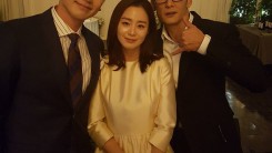 Park Joon Hyung god took a picture with the newlywed Rain and Kim Tae Hee at the wedding event.