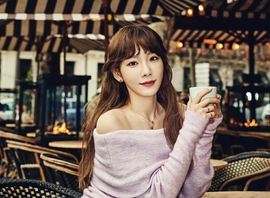 Girls' Generation's Taeyeon strikes a pose for Beauty +.