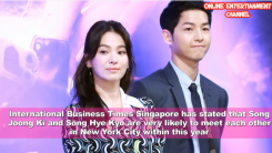 Song Jong Ki and Song Hye Kyo are reported to get married in New York City.