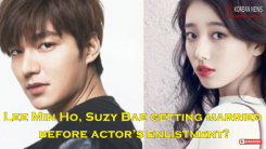 Lee Min Ho was reported to have his wedding with Suzy before his army enlistment in May.