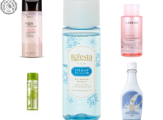 Top 5 Korean Make-up Remover That's Healthy For The Skin