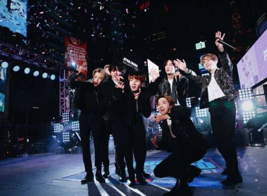 BTS Rings in 2020 With Performance in Times Square NYC