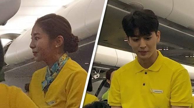 Fans Catch All-Star Flight Attendants Filming For “Cabin Crew Season 2” including UEE, iKON Yunhyeong etc.