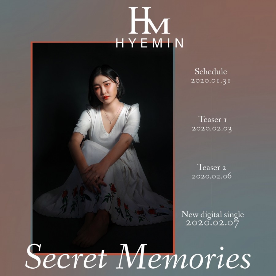 HYEMIN announces comeback with new digital single Secret Memories