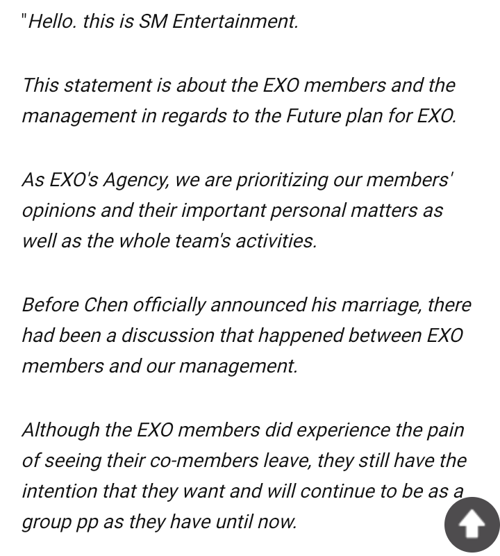 EXO's Chen Won't Leave EXO: SM Entertainment Releases Announcement