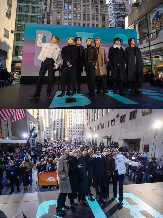 Global phenomenon BTS, USA 'TODAY SHOW' appeared, New York Army 'Frenzy'