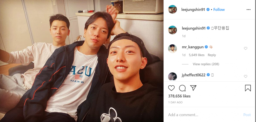 LOOK: CNBLUE's Jung Yong Hwa, Kang Min Hyuk and Lee Jung Shin Posted A Photo Of Reunion