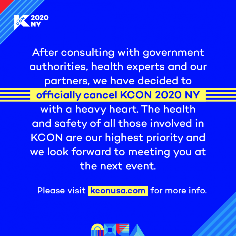 KCON 2020 + BTS Map Of The Soul North America Cancelled Due To Coronaviruss Outbreak