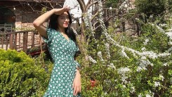 AOA's Seolhyun Looks Radiant While Filming During Spring