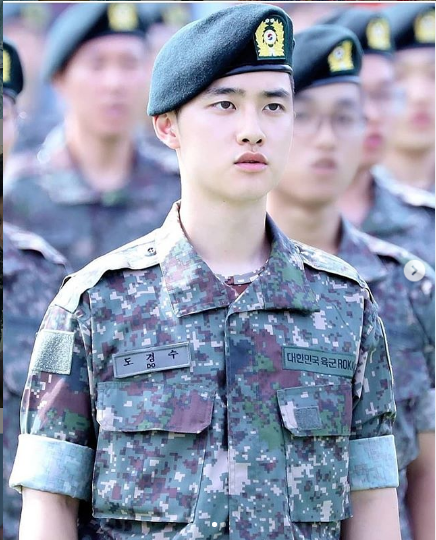 EXO D.O. Most Recent Enlistment Photos 