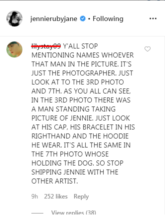 Who is The Guy on Jennie Kim's Instagram Update