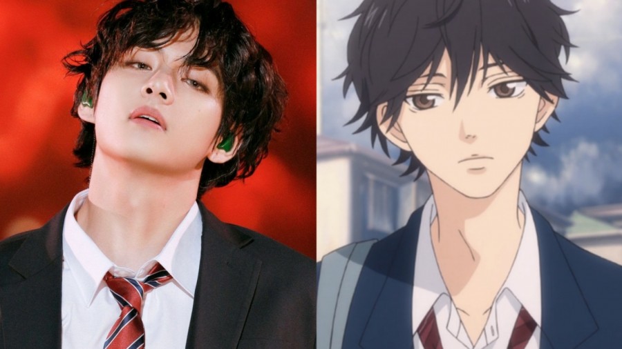 BTS V Dubbed as "Real-Life Anime Character" After Fans Uploaded Comparison Images