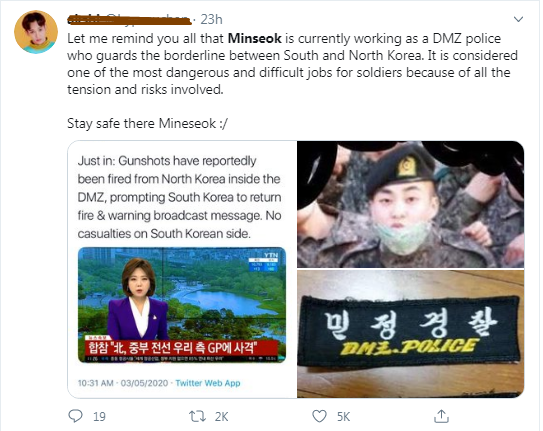 Fans EXO Xiumin Khawatir setelah Berita tentang Ketegangan di Zona Demiliterisasi di Korea