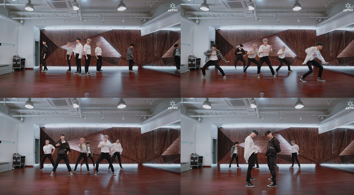 Astro releases new song 'Knock' choreography practice video 'Powerful Cool Energy'