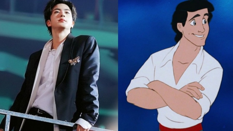 K-Netizens Think BTS Jin is Real-Life Prince Eric Because of These Photos